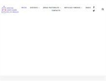 Tablet Screenshot of diocesissantamariadelosangeles.cl